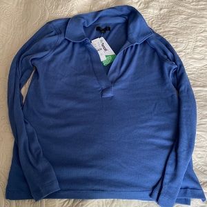 NWT periwinkle Jcrew collard shirt sz small